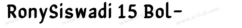 RonySiswadi 15 Bol字体转换